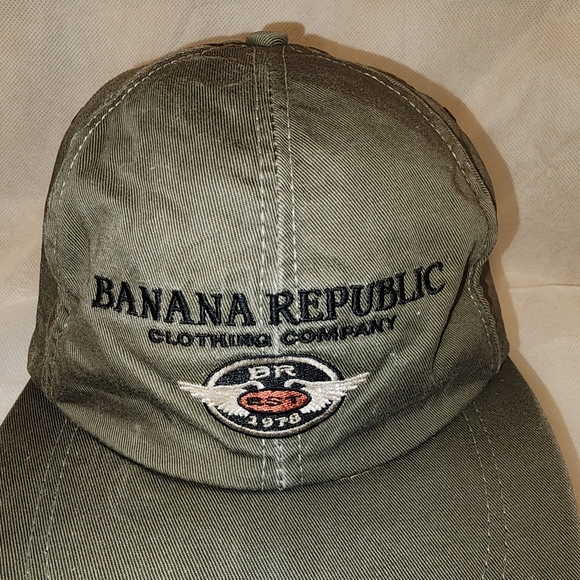 Banana Republic Baseball Hat Unisex Army Green - Picture 2 of 4